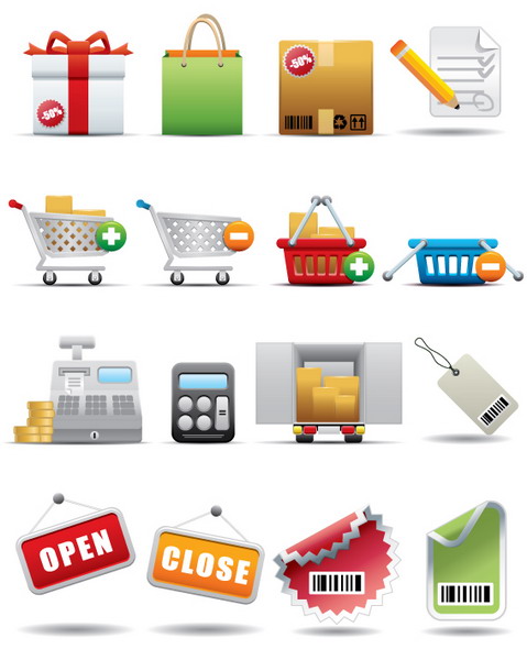 free gift box vector. shopping related free icons
