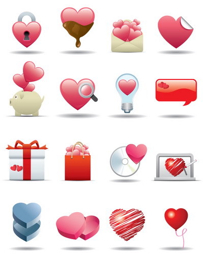 Those pink heart are pretty cute. My favorite is third one of the last row, 