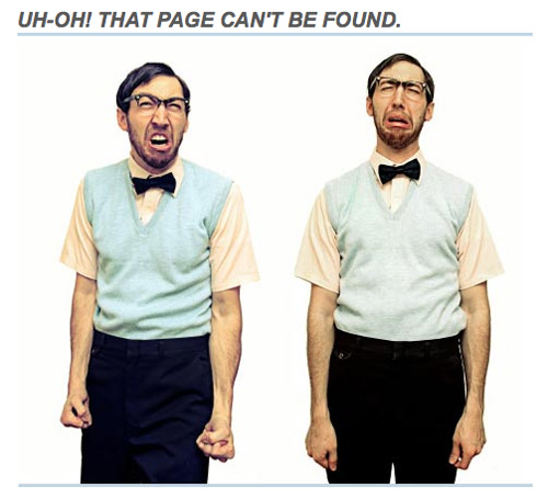 404 Error page design