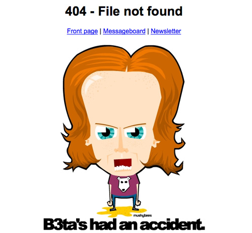 404 Error page design