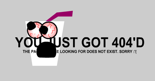 404 Error page design