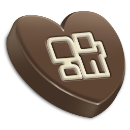 social icons in chocolate theme