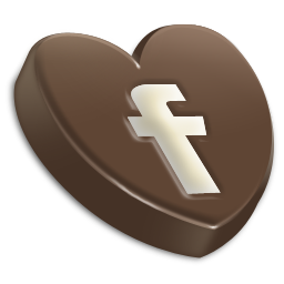 social icons in chocolate theme