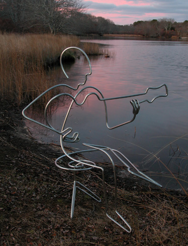 steel line sculptures