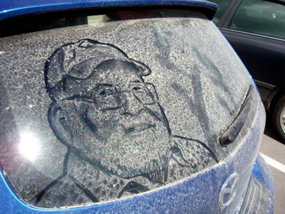 Dust Painting - dust car art